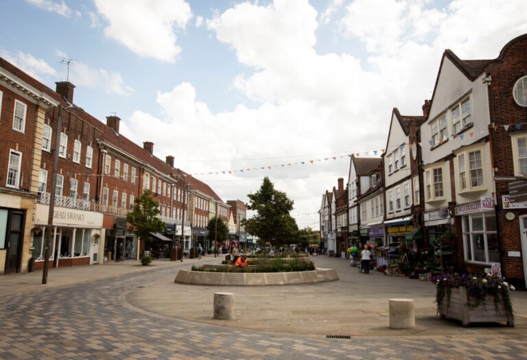 Letchworth town centre.