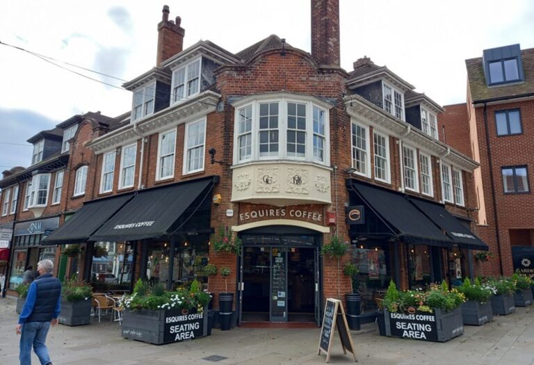 An external photo of a cafe