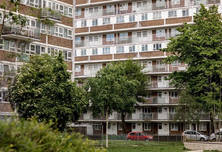 Block of flats in Queen's Park, north west London.