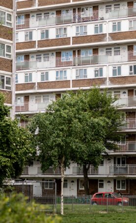 External view of Queen's Park flats