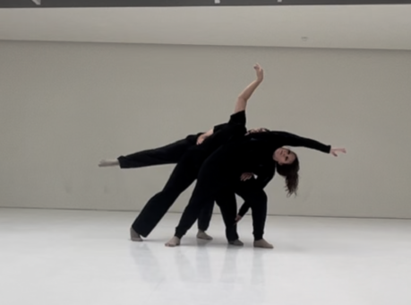 Property guardian, Melissa, performing her dance routine.
