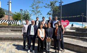 Founder, Kath and group of housing professionals from Japan touring UK housing projects